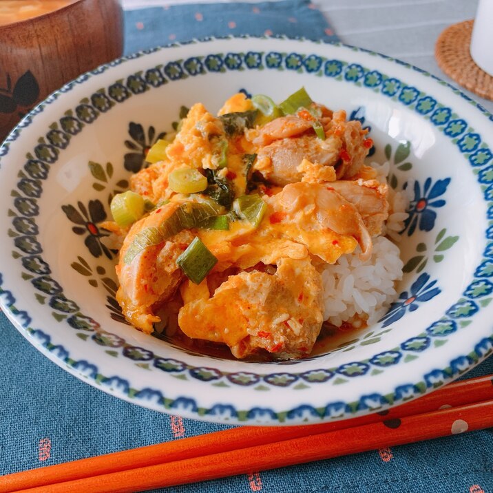 ピリ辛中華風♪親子丼